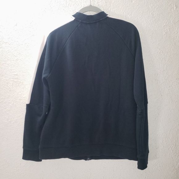 Puma Sz XL Womens Track Jacket Full Zip Black Athleisure Activewear Top Pockets - Picture 5 of 9